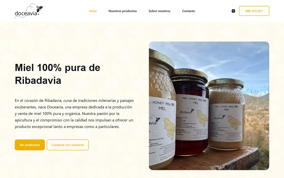 Portada de la web de Doceavia
