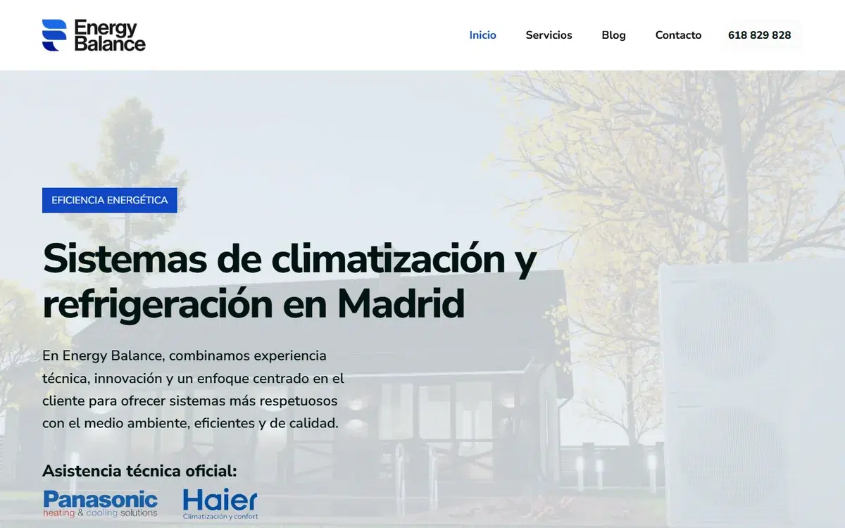 Portada de la web de Energy Balance