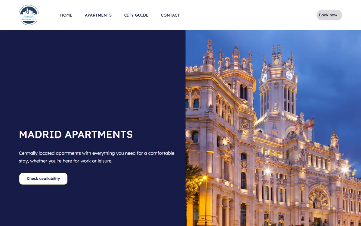 Portada de la web de Madnaldo