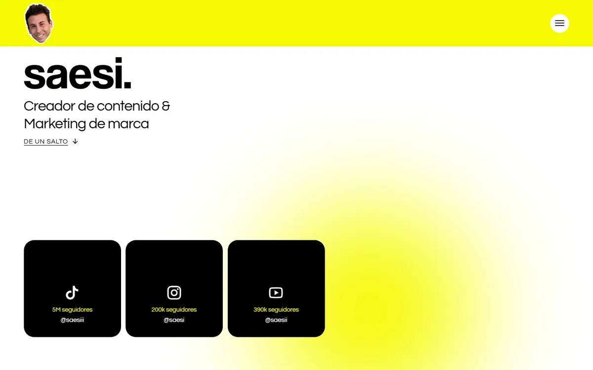 Portada de la web de Saesi