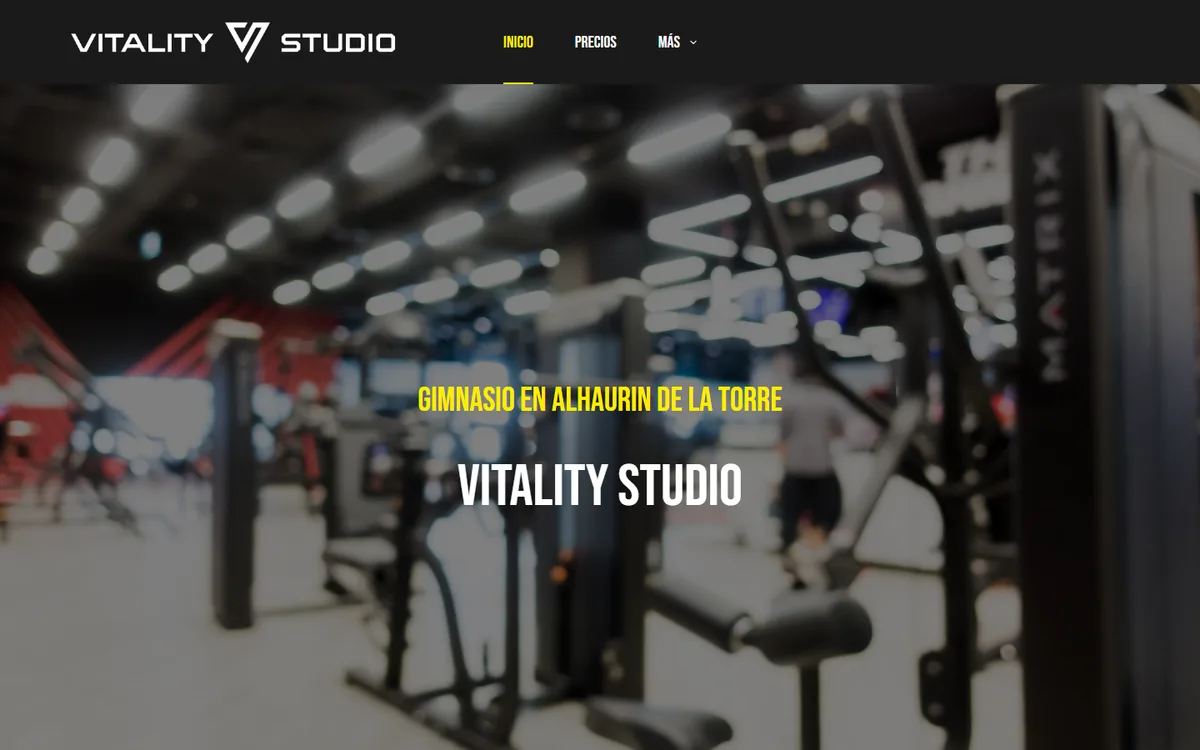 Portada de la web de Vitality Studio